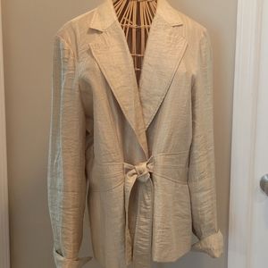 Rafael Gold Tie Front Jacket